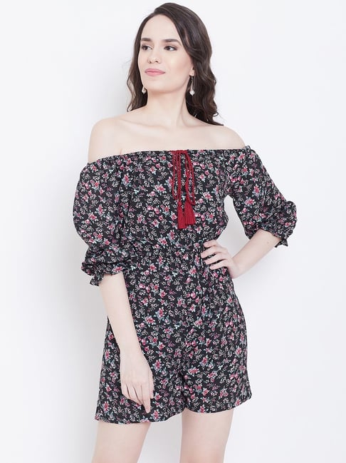 DODO & MOA Black Printed Jumpsuit