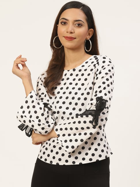 DODO & MOA White Printed Top-picture-34