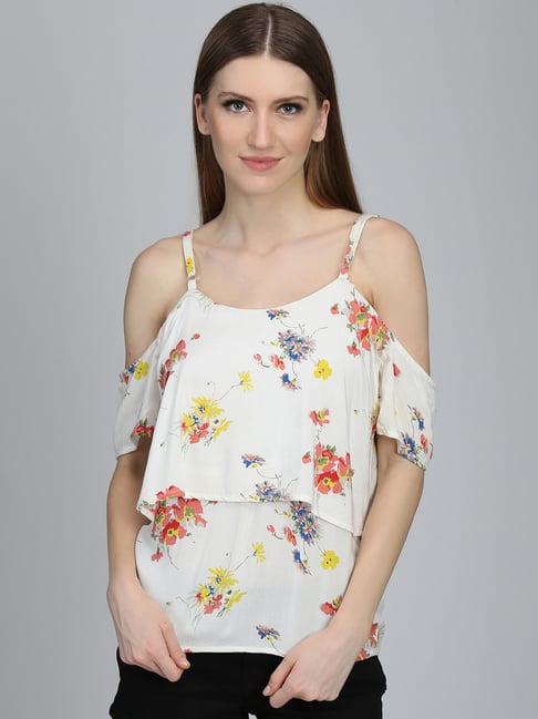 DODO & MOA White Printed Top