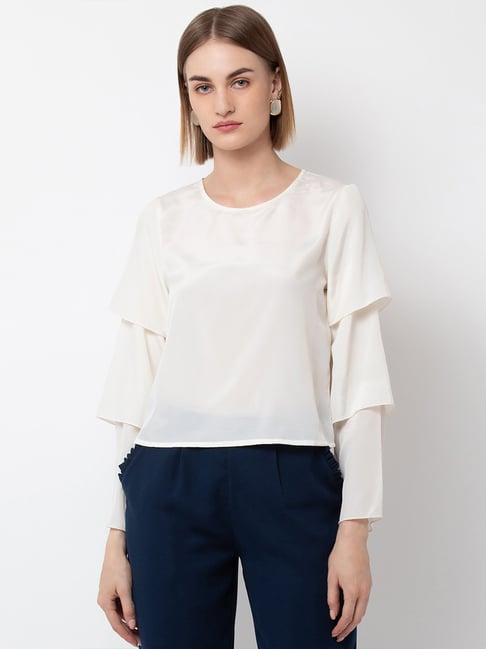 DODO & MOA White Regular Fit Top-picture-18
