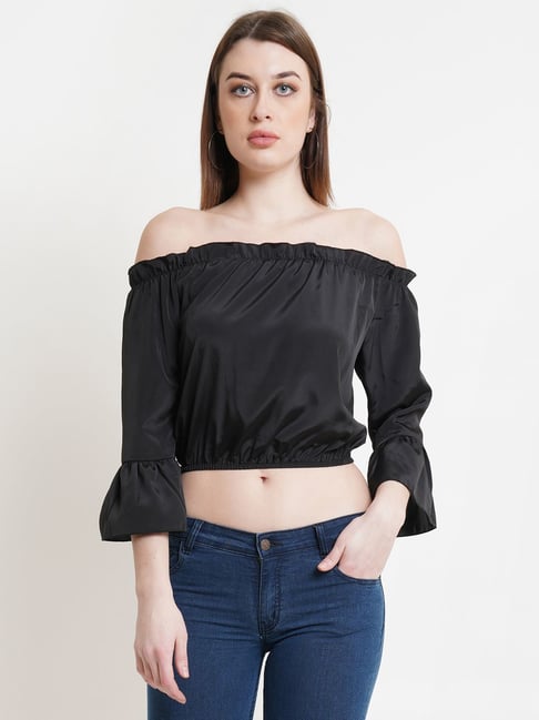 DODO & MOA Black Regular Fit Crop Top-picture-29