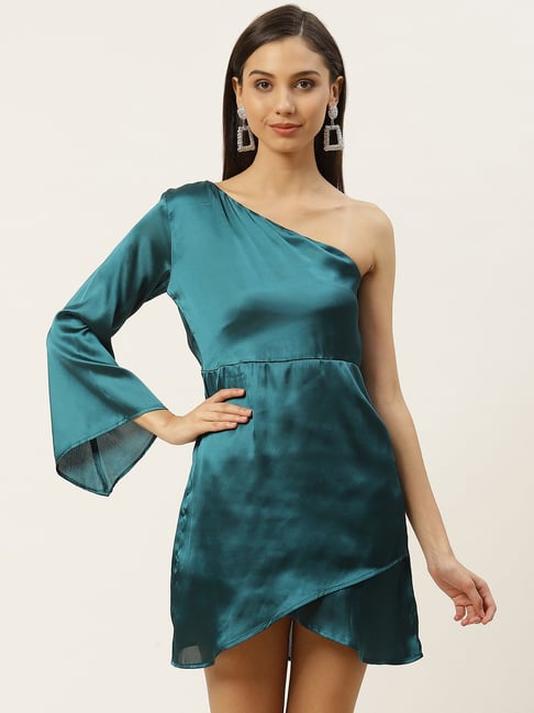 DODO & MOA Blue One-shoulder Dress-picture-32