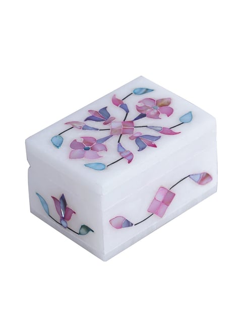 Pink outlets marble Italian jewelry box