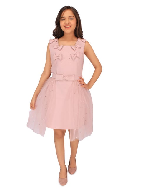 Dusty pink dress for girls best sale