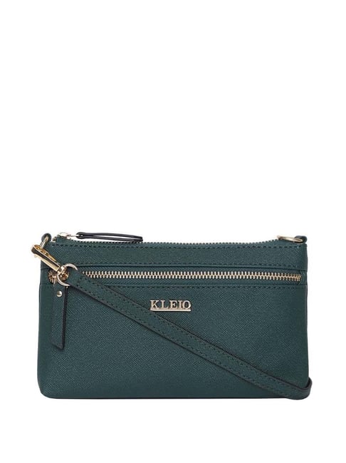 Toledo Leather Handbag - Pine Green