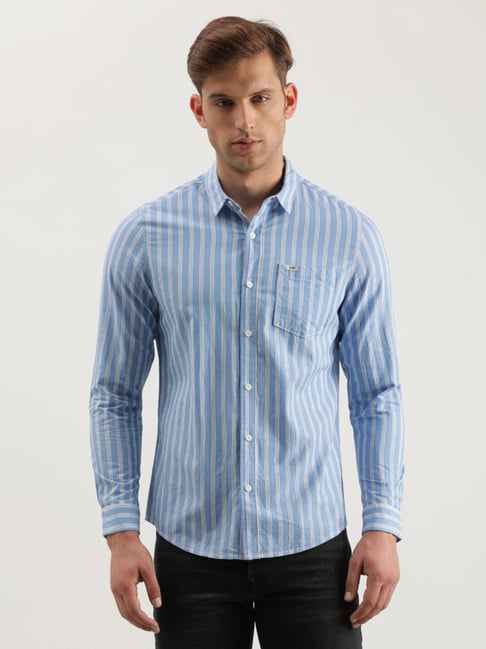 ◆LEE◆ striped t-shirt blue Elasticated Shirt | Kobiety | Lee®