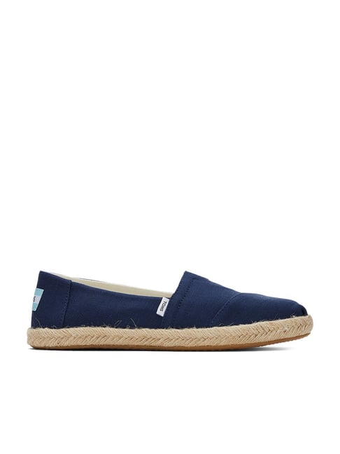 Toms Women's Recycled Cotton Blue Loafers