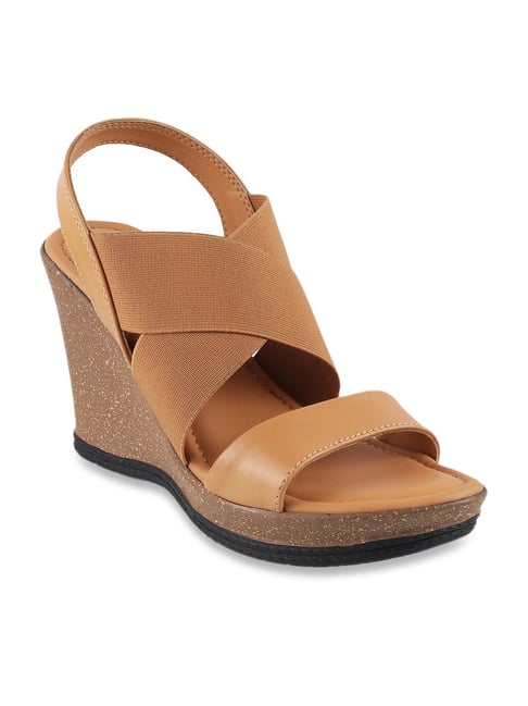 Buy online Peach Ankle Strap Wedge Sandal from heels for Women by Butchi  for ₹749 at 25% off | 2024 Limeroad.com