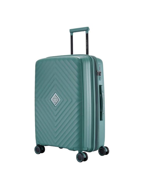 Nasher Miles Antwerp Hard-Sided Polypropylene Check-in Luggage Dark Green 24 inch |65cm Trolley Bag-picture-10