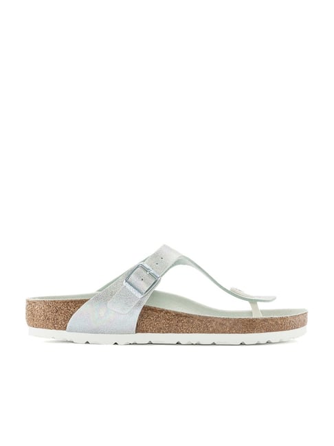 Silver discount thong birkenstocks