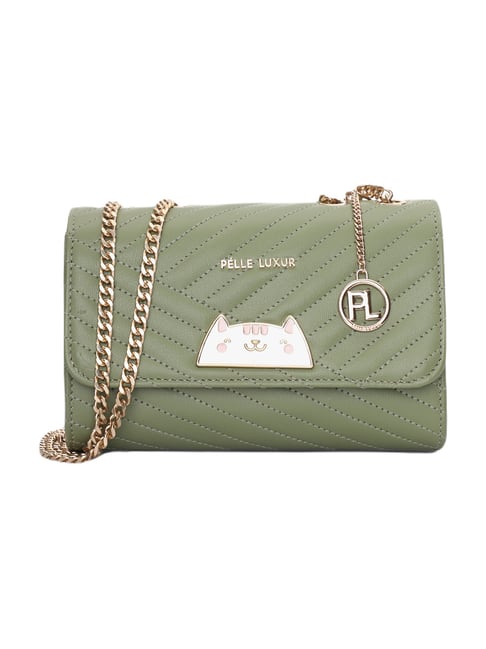 Lovin' Life Small Rectangle Crossbody Purse in Olive Green