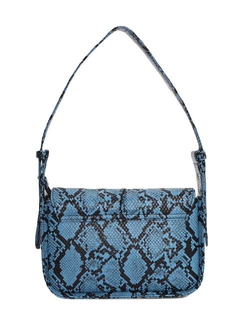 Stephanie Nicole white and blue fabric tote bag handbag purse | eBay