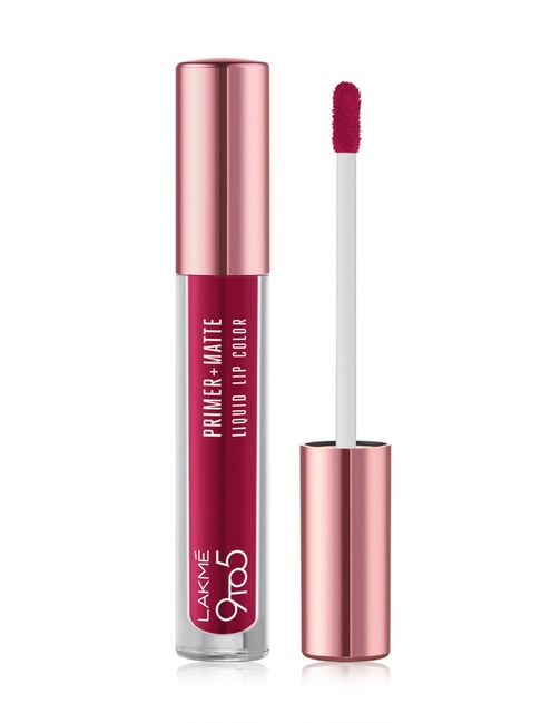 Lakme 9to5 Primer + Matte Liquid Lip Color MP6 Hot Pink - 4.2 ml-image-22