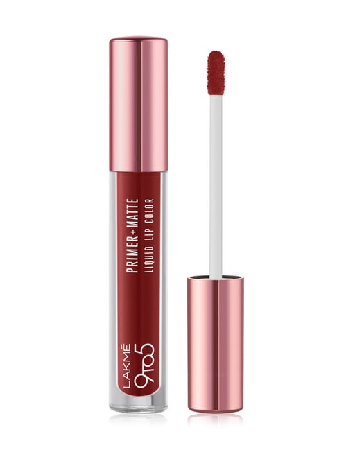 Lakme 9to5 Primer + Matte Liquid Lip Color MN1 Beachy Nude - 4.2 ml-image-15