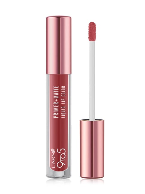 Lakme 9to5 Primer + Matte Liquid Lip Color MN3 Spiced Cappuccino - 4.2 ml-image-14