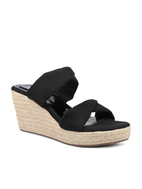 Amazon.com: Wedge Sandals for Women Dressy Summer, Womens Open Toe  Espadrilles Platform Sandals Buckle Ankle Strap Wedge Sandals Leather Sandals  Casual Low Wedges Walking Strappy Slip on Sandals (D-Black, 8) : Clothing,