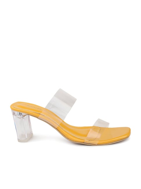 Mustard 2024 block heels