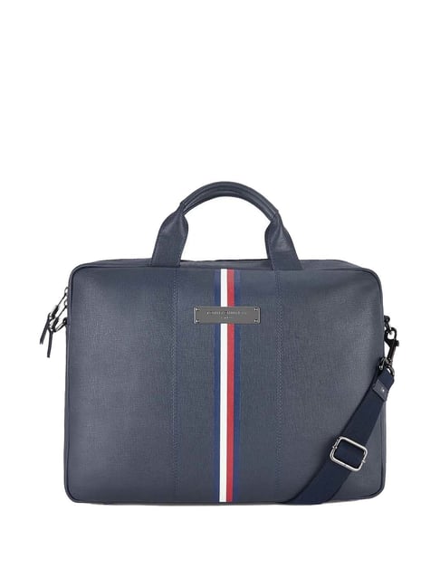 Buy Tommy Hilfiger Westminster Textured Navy Medium Messenger Bag