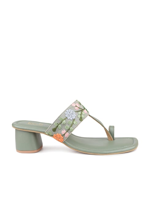 Inc.5 Women's Green Toe Ring Sandals-picture-39