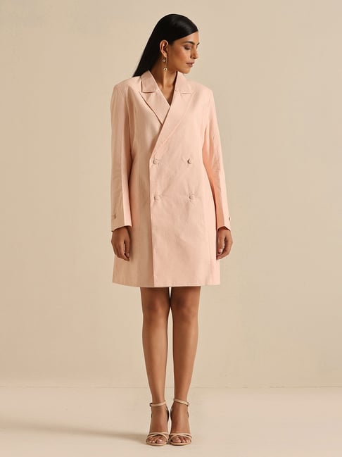 Peach 2025 blazer dress