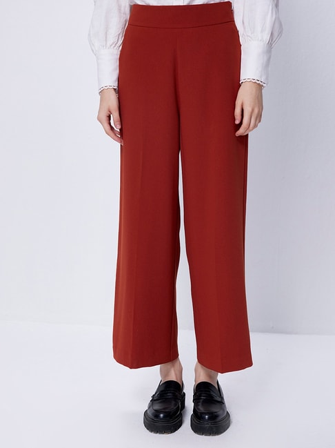 Buy COVER STORY Black Womens Solid Pants | Shoppers Stop