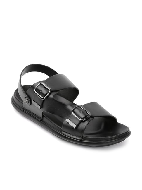 Buy Black Sandals for Men by Heel & Buckle London Online | Ajio.com