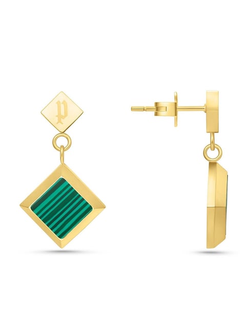 Police Blatant Golden Drop Earrings for Women-picture-16