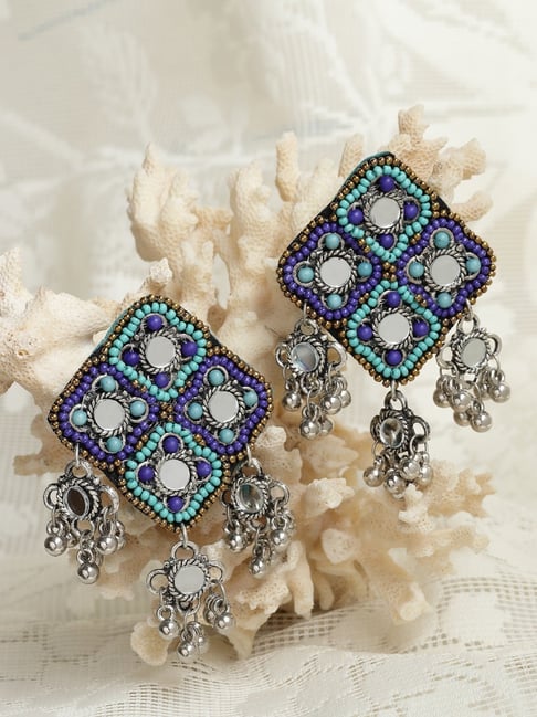 Get Star Blue Beaded Studs at ₹ 650 | LBB Shop