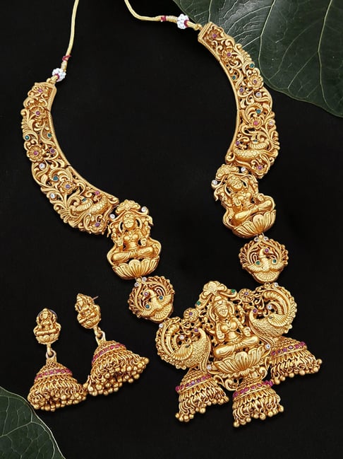 Gold Necklace Designs with Earrings Imitation Jewellery