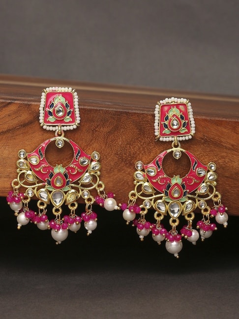 Buy Pink Earrings for Women by Peora Online | Ajio.com