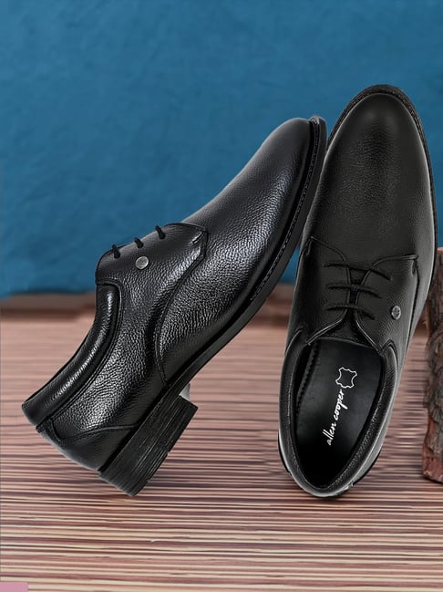 Allen Cooper Men's Black Derby Shoes-picture-44