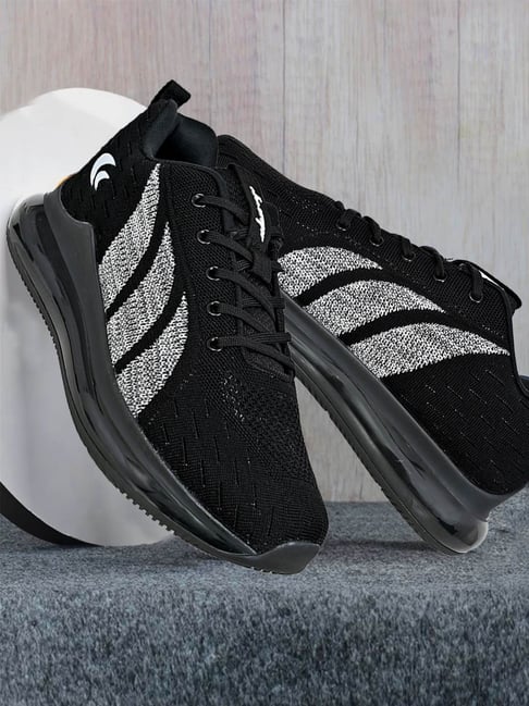 Allen Cooper Men's Black Running Shoes-picture-25