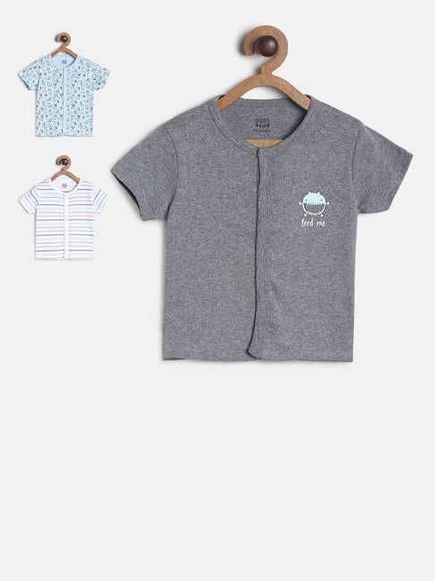 MINIKLUB Kids Multicolor Printed T-Shirt (Pack Of 3)-picture-45