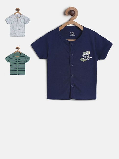 MINIKLUB Kids Multicolor Printed T-Shirt (Pack Of 3)-picture-10