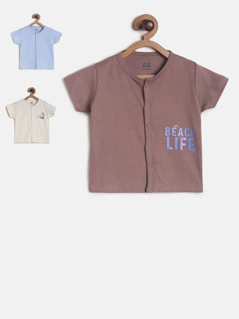 MINIKLUB Kids Multicolor Printed T-Shirt (Pack Of 3)-picture-30