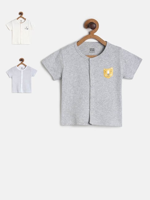 MINIKLUB Kids Multicolor Printed T-Shirt (Pack Of 3)-picture-23