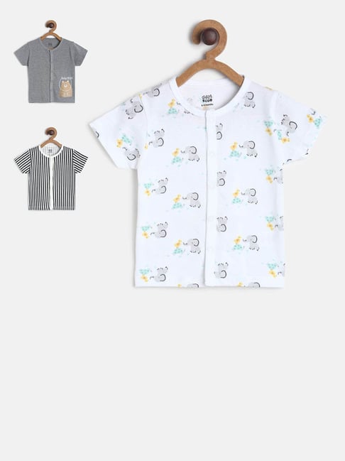 MINIKLUB Kids Multicolor Printed T-Shirt (Pack Of 3)-picture-48