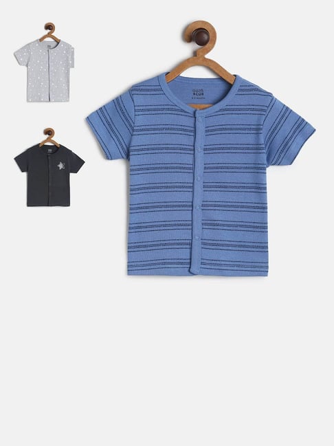 MINIKLUB Kids Multicolor Printed T-Shirt (Pack Of 3)-picture-33