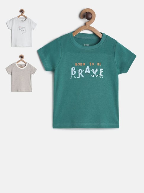 MINIKLUB Kids Multicolor Printed T-Shirt (Pack Of 3)-picture-16