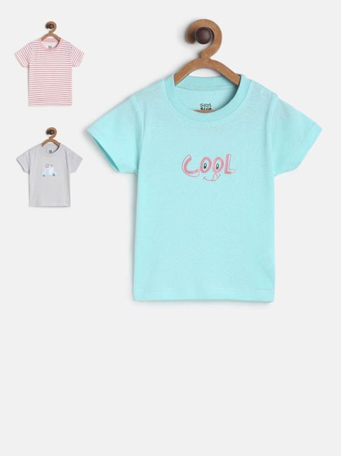 MINIKLUB Kids Multicolor Printed T-Shirt (Pack Of 3)-picture-19