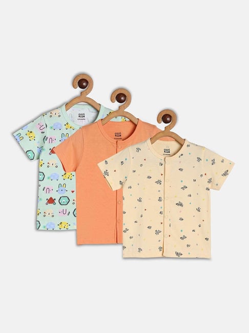 MINIKLUB Kids Multicolor Printed T-Shirt (Pack Of 3)-picture-25