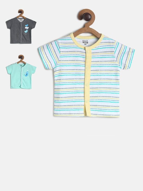 MINIKLUB Kids Multicolor Striped T-Shirt (Pack Of 3)-picture-29