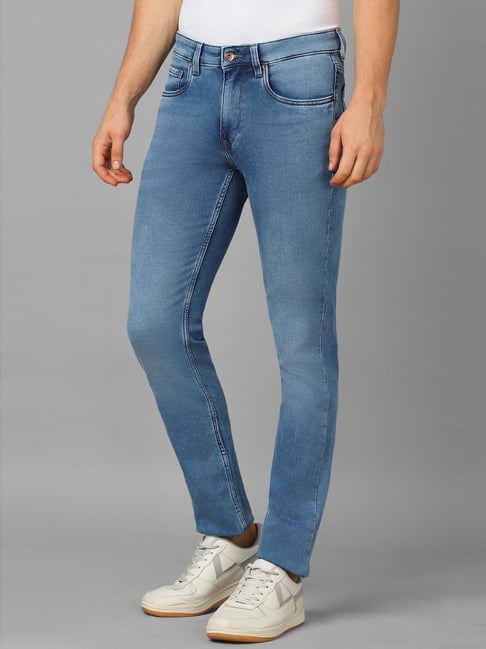 Buy Louis Philippe Jeans Denim Blue Slim Fit Jeans for Mens Online