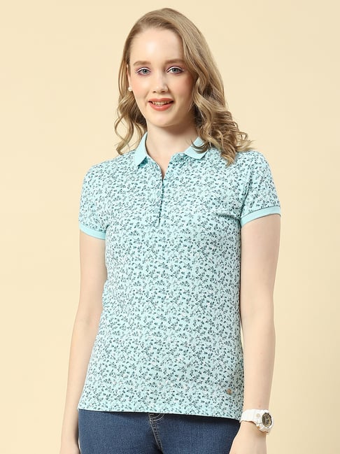 Monte Carlo Aqua Printed Polo T-Shirt