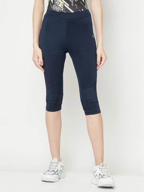 Crimsoune Club Navy Mid Rise Capris-picture-33