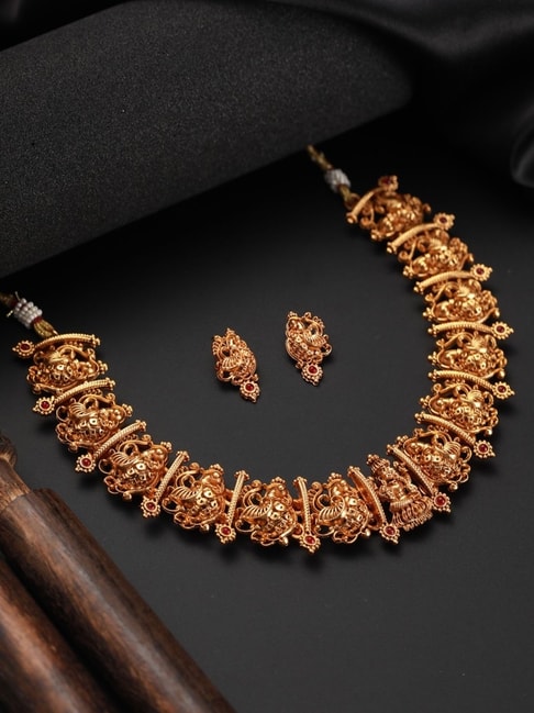Temple Jewellery Necklace Set, Temple Jewellery Choker Necklace Set, Temple  Jewellery Fancy Jewellery, Temple Jewellery Trending Fashion Necklace, Buy  Brand Necklace At Cheap Price Online | Ishhaara – Page 8
