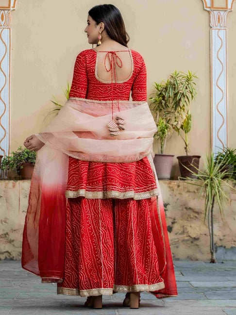 Buy Red Party Wear Lehenga Choli Online for Women in USA