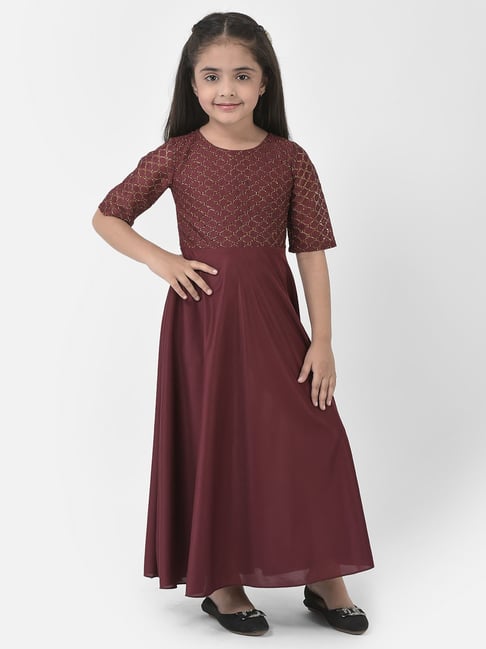 21KIDS Girls Maxi Dress Floral 34 Long Sleeve India | Ubuy