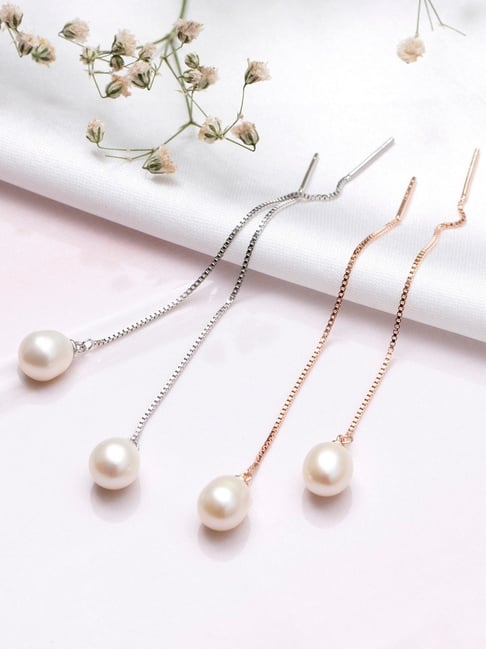 Earrings | Jewelry | Dangle Earrings - Simple Pearl Tassel Earrings Women  Korean Fashion - Aliexpress