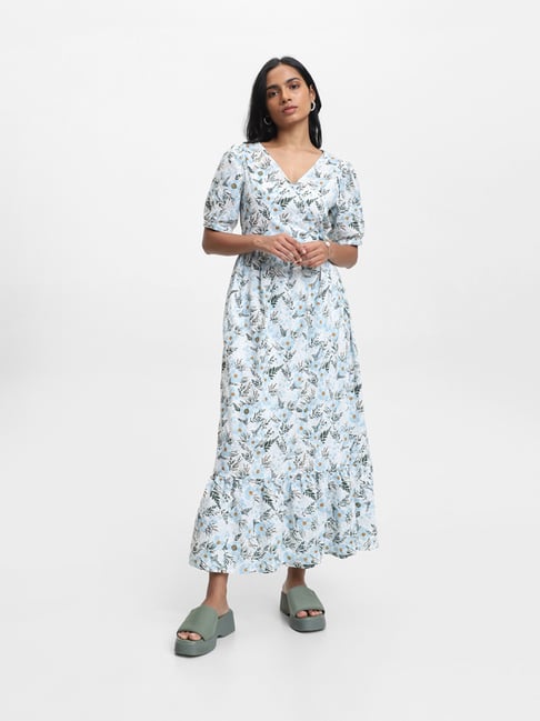 LOV by Westside Printed White Dress